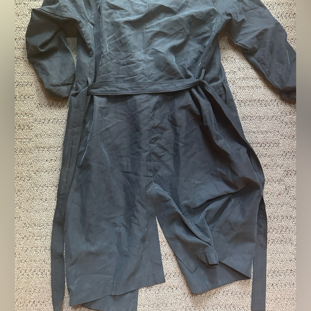 Navy Blue Trench Coat - XS/S - Picture 6 of 9